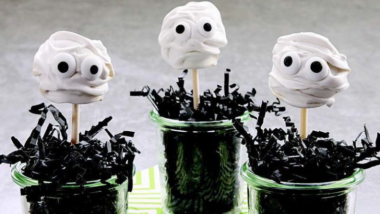 Halloween Mummy Brownie Pops Recipe Halloween Recipe