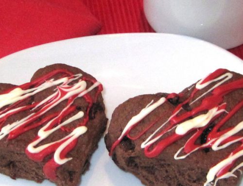 Chocolate-Cherry Valentine Scones