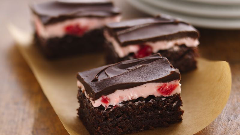 Decadent Cherry Mousse Brownies